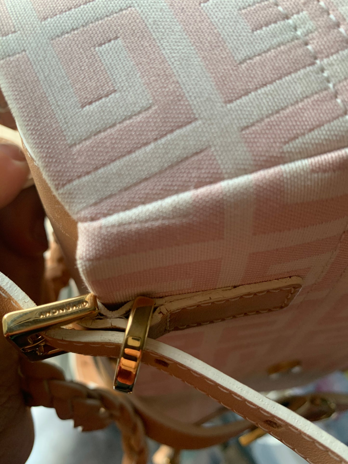 Sac Givenchy toile monogramme rose
