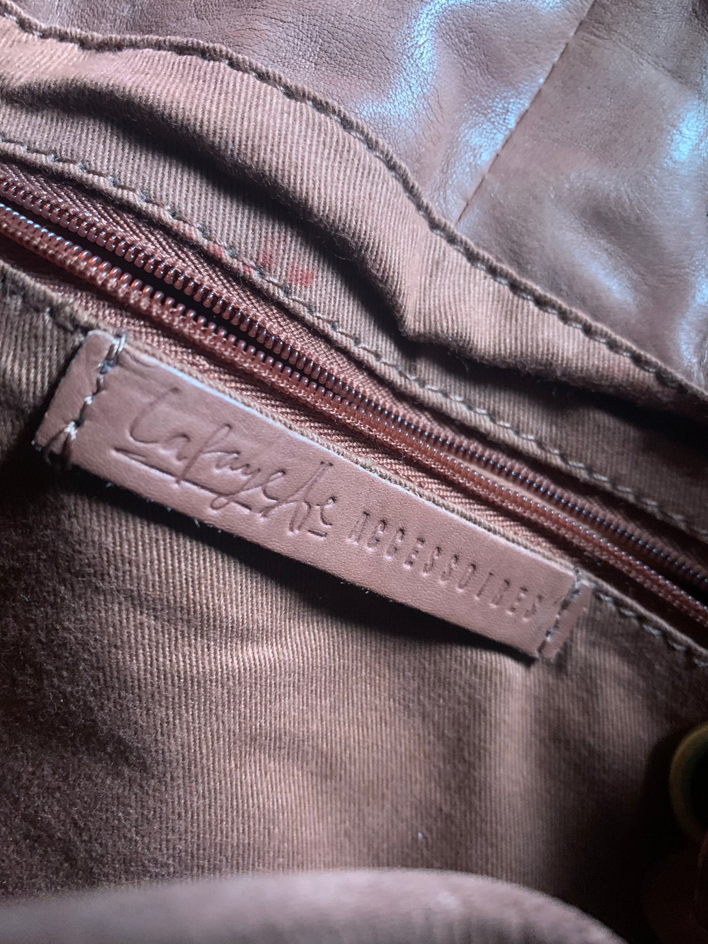 Sac cuir bandoulière chaîne Lafayette Accessoires
