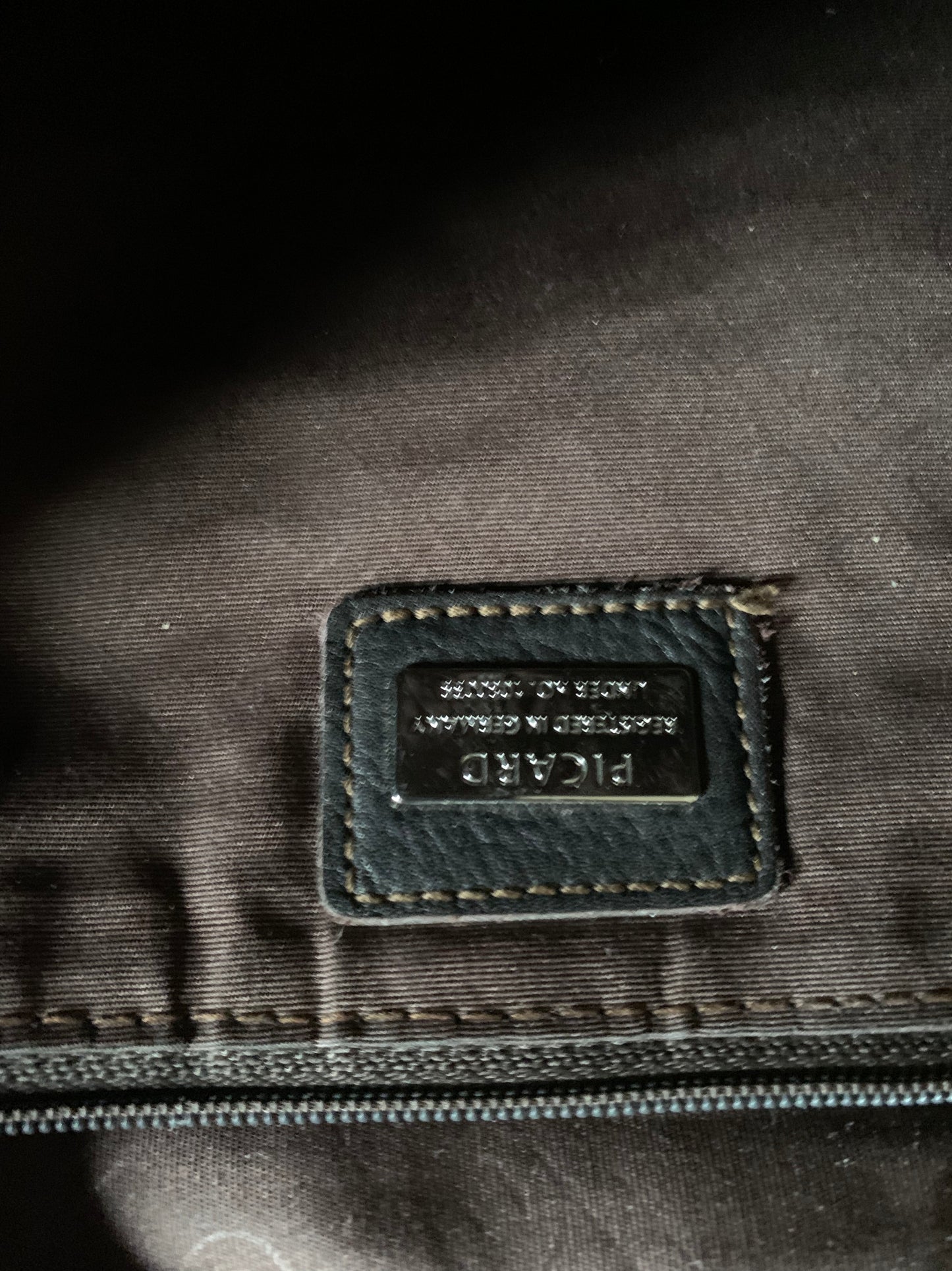 Sac besace cuir marron Picard