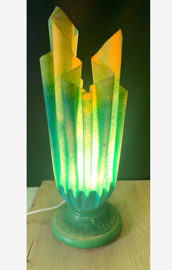 Lampe drapée