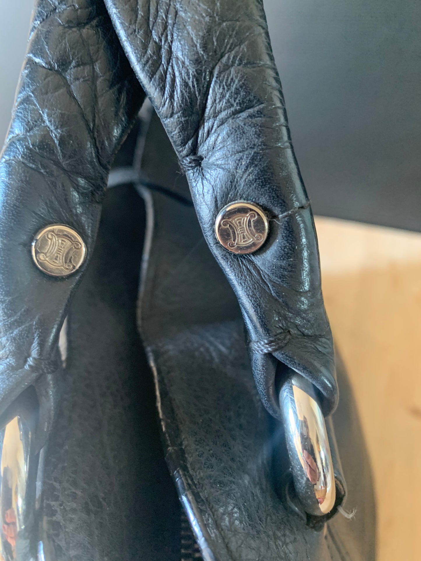 Sac bittersweet cuir noir Céline vintage