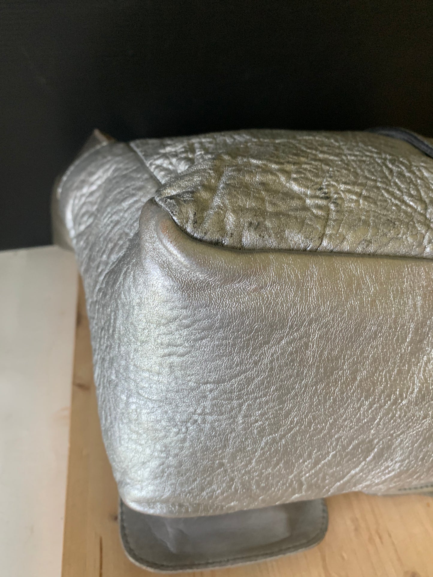 Sac Chloe Saskia cuir argent