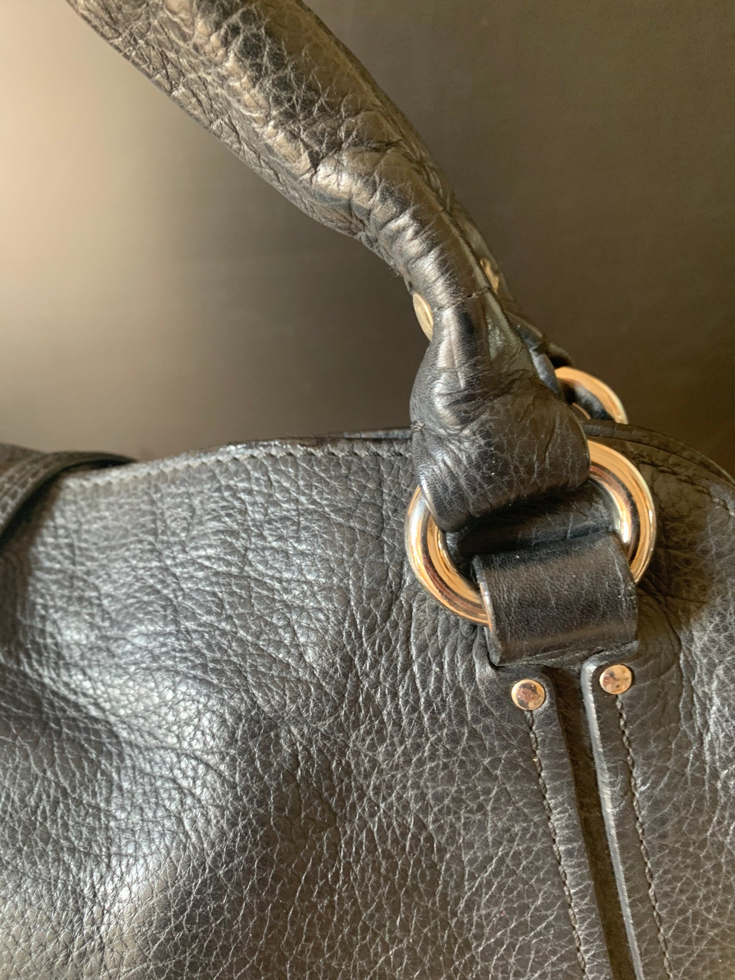 Sac bittersweet cuir noir Céline vintage