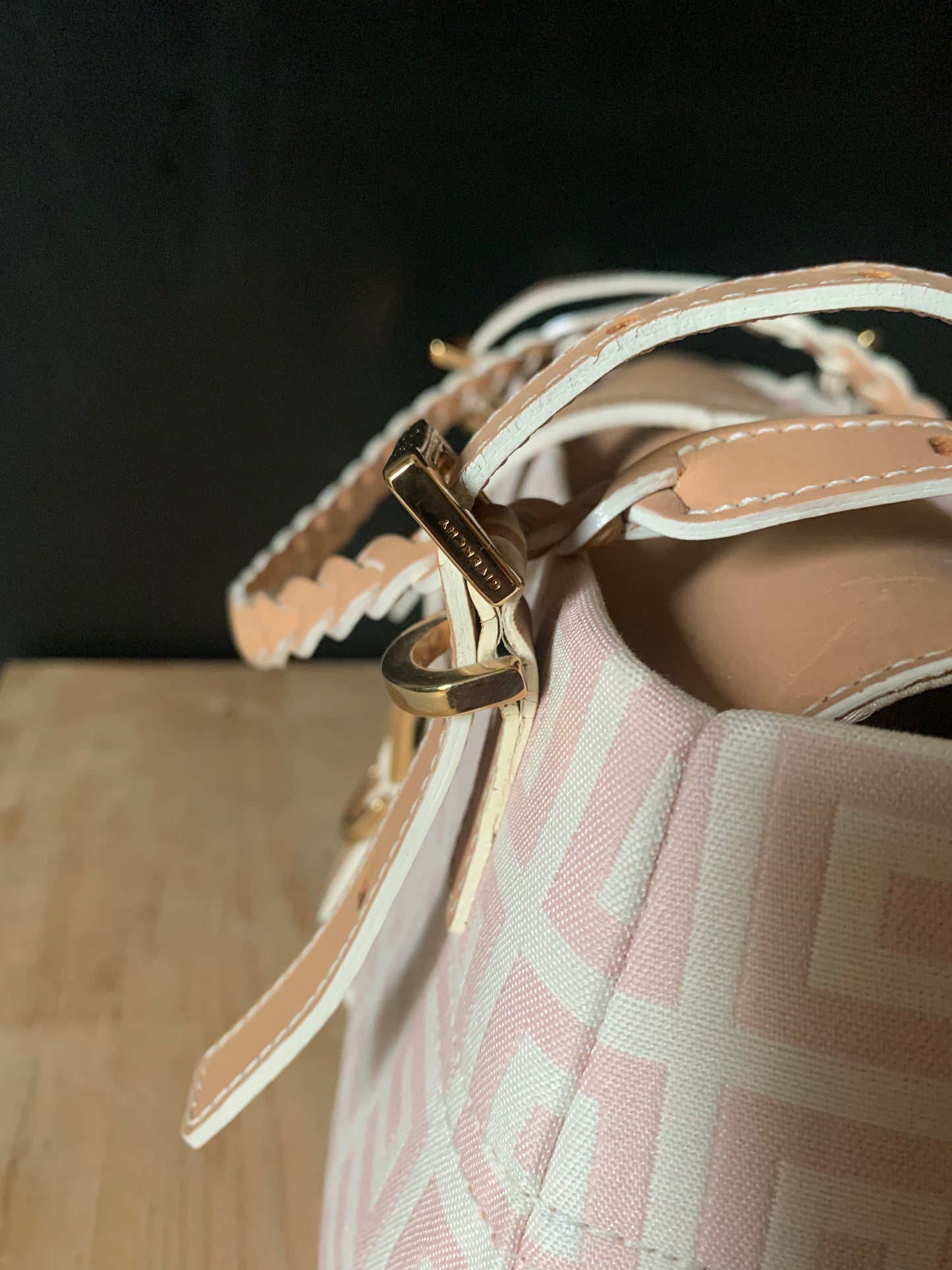 Sac Givenchy toile monogramme rose