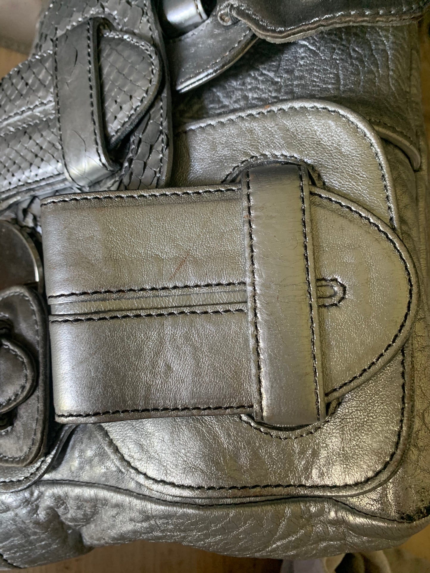Sac Chloe Saskia cuir argent