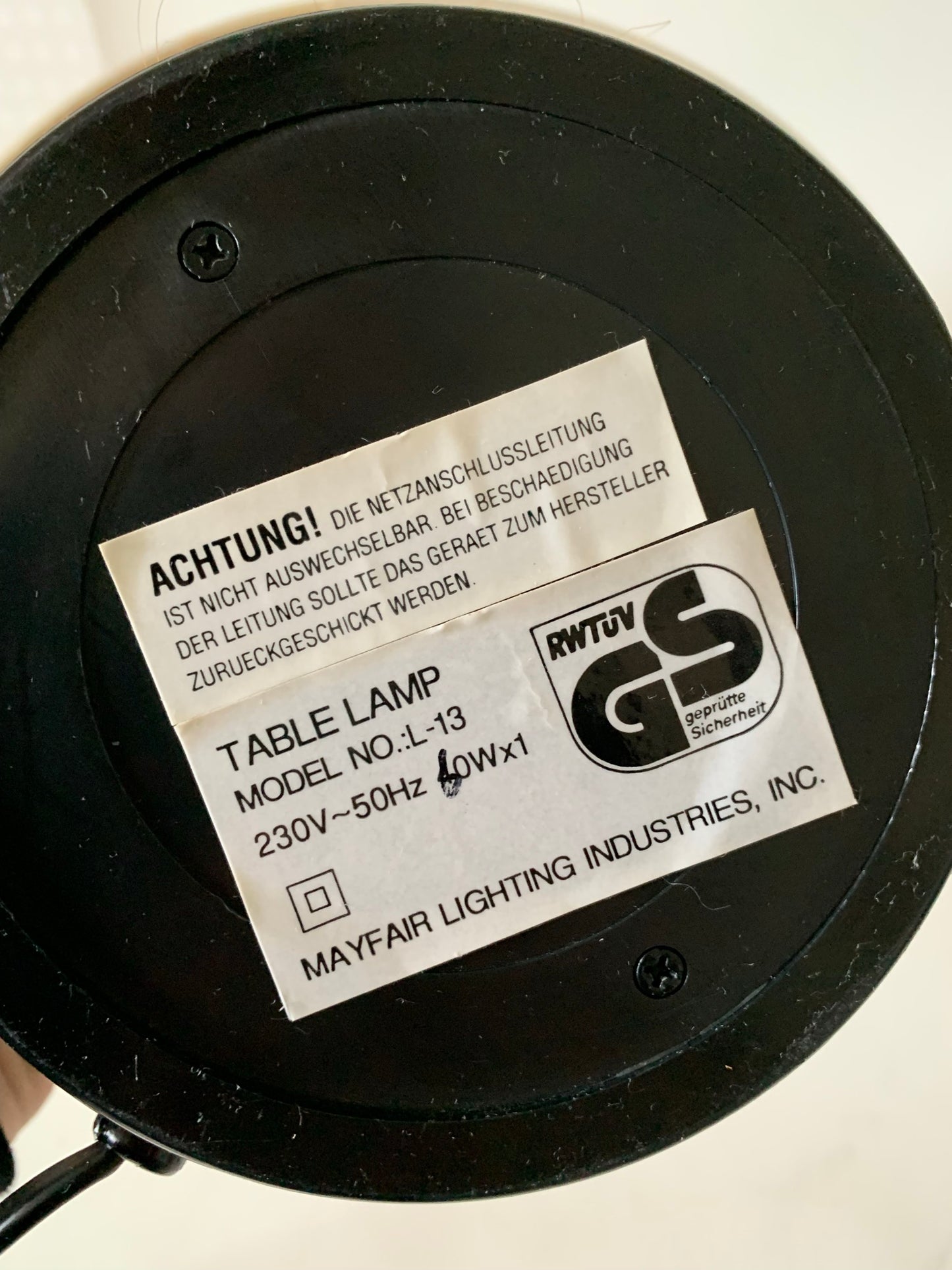 Lampe années 90