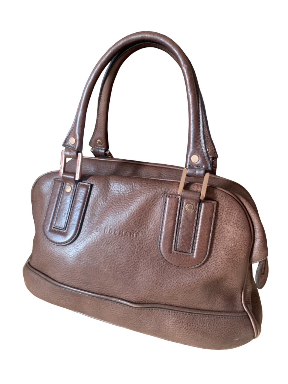 Sac cuir marron Cosmos Longchamp