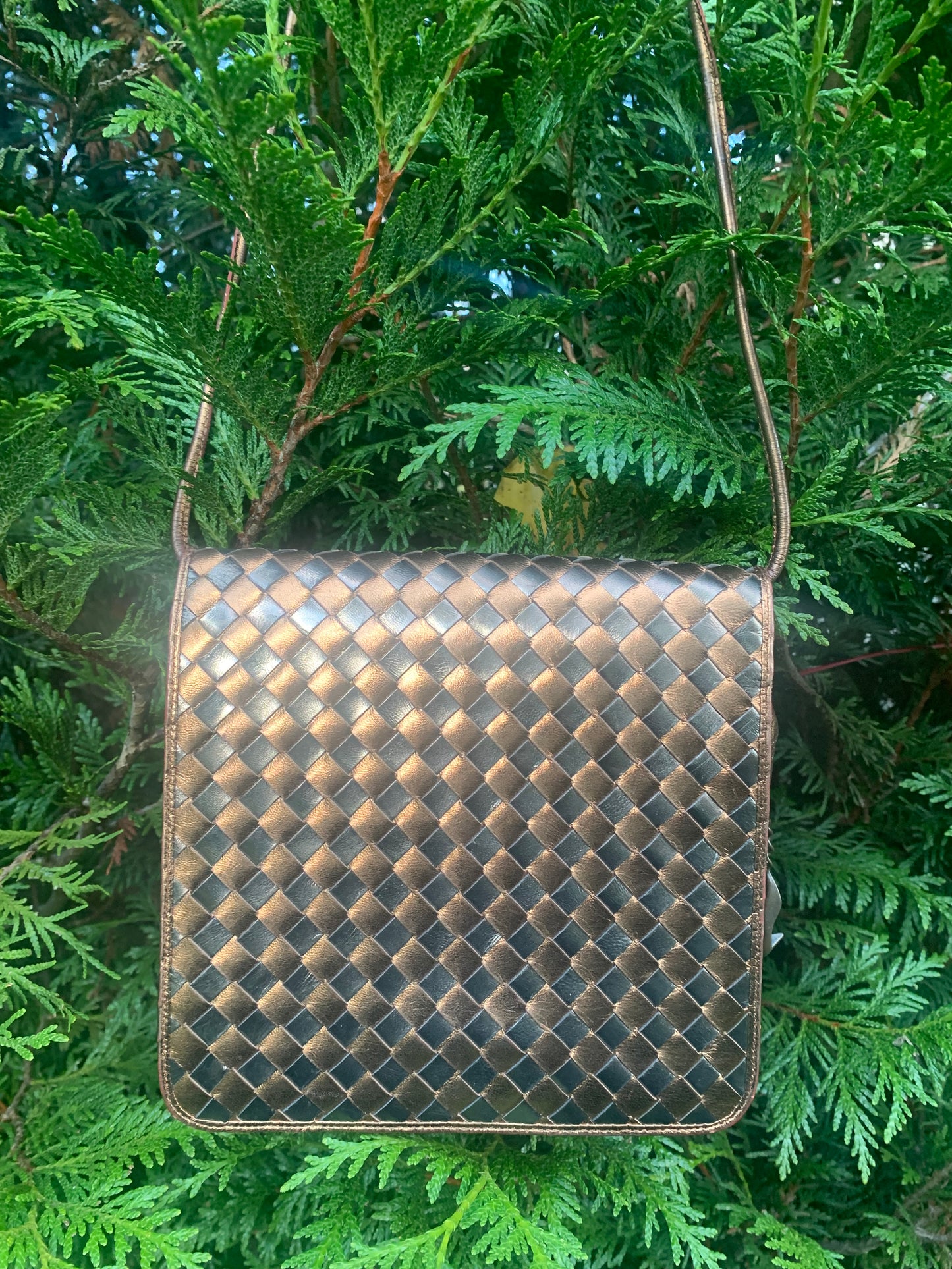 Sac cuir tressé mordoré Maud Frizon