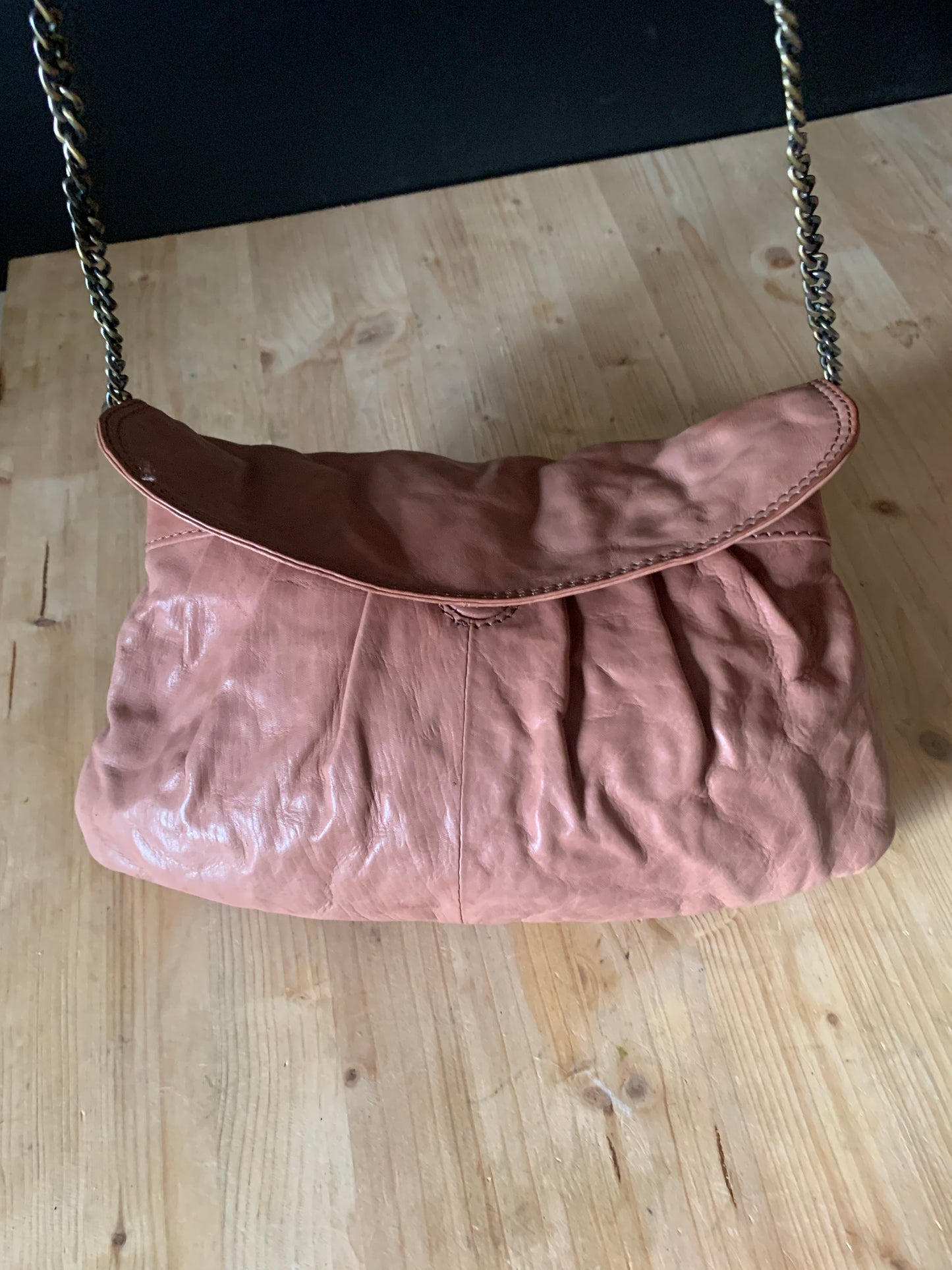 Sac cuir bandoulière chaîne Lafayette Accessoires
