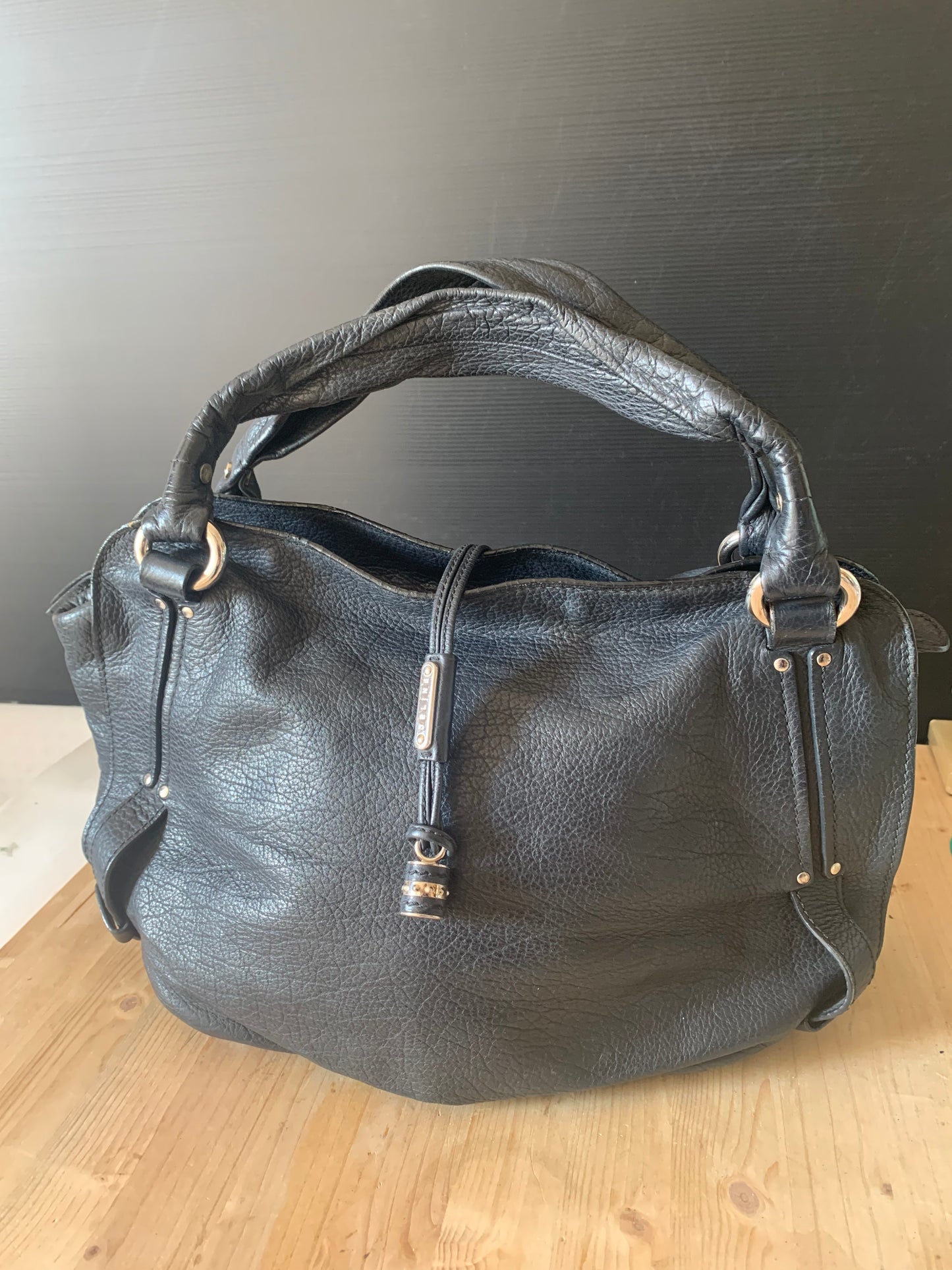 Sac bittersweet cuir noir Céline vintage
