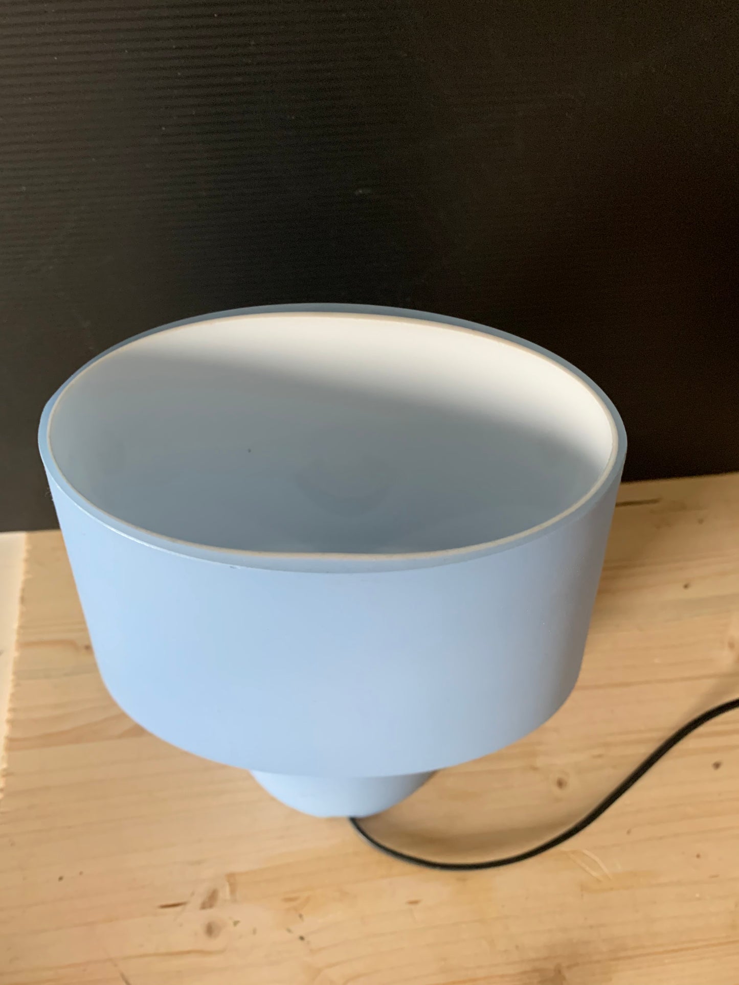 Lampe champignon bleue Habitat vintage