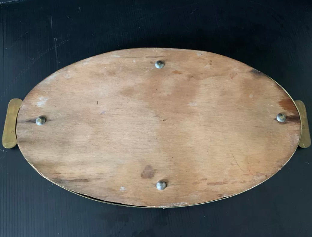 Plateau miroir en laiton
