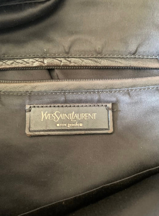 Sac Yves Saint-Laurent marron foncé