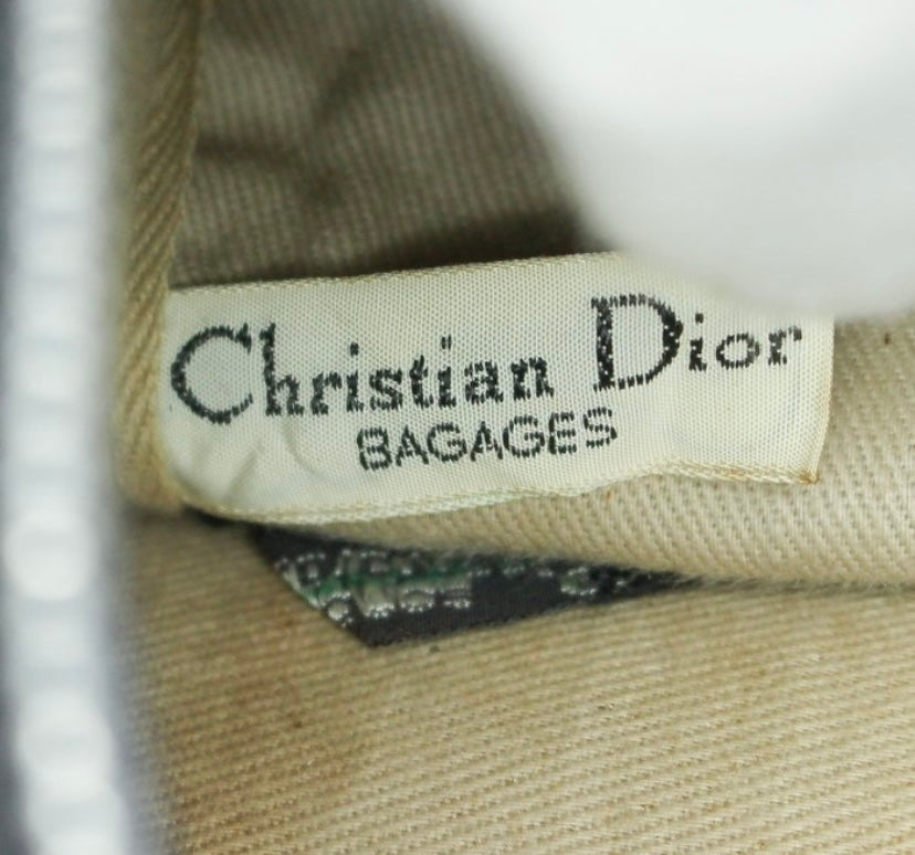 Sac cuir embosse logo oblique Christian Dior