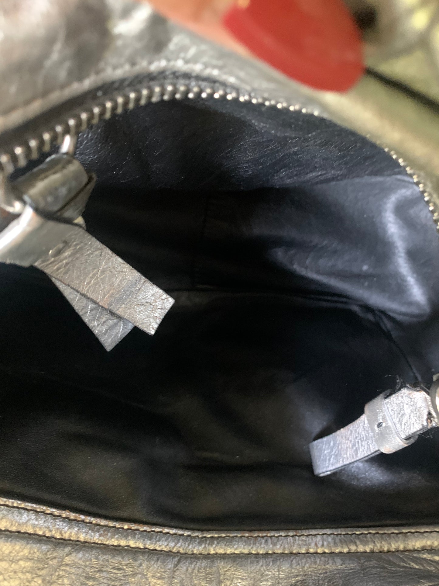 Sac Chloe Saskia cuir argent