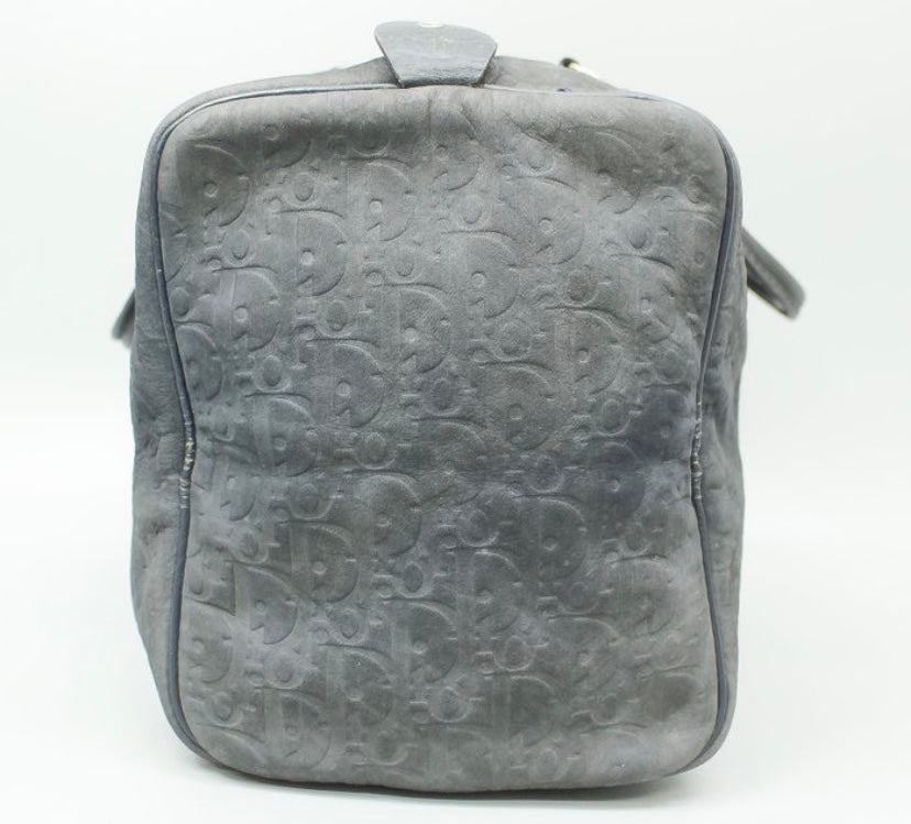 Sac cuir embosse logo oblique Christian Dior