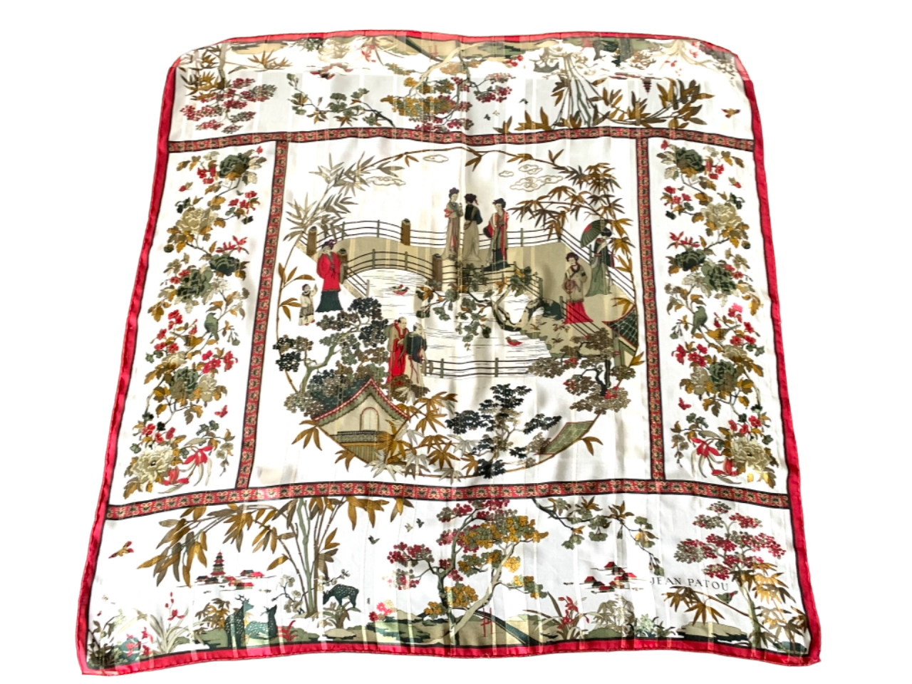 Foulard en soie Jean Patou