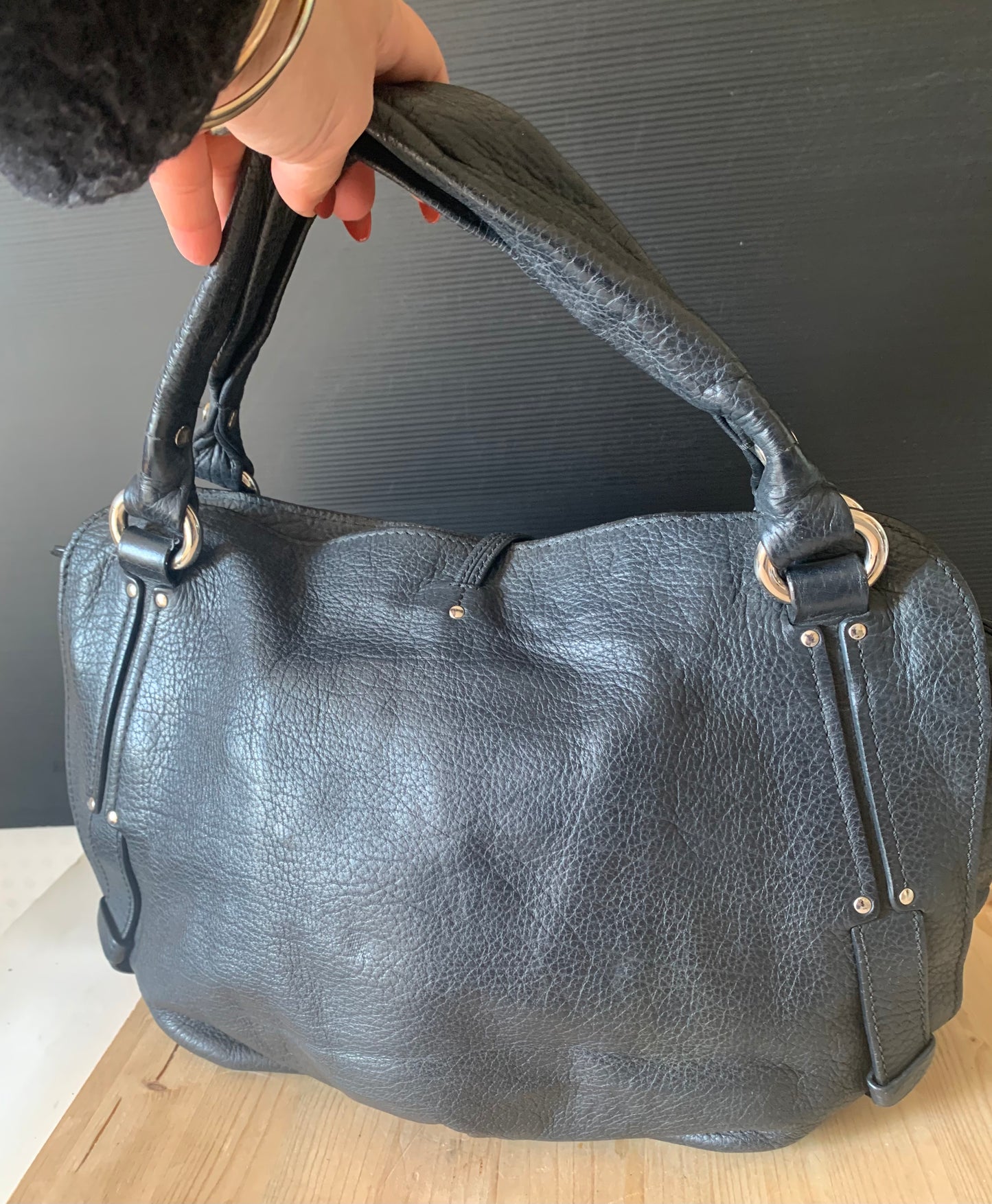 Sac bittersweet cuir noir Céline vintage