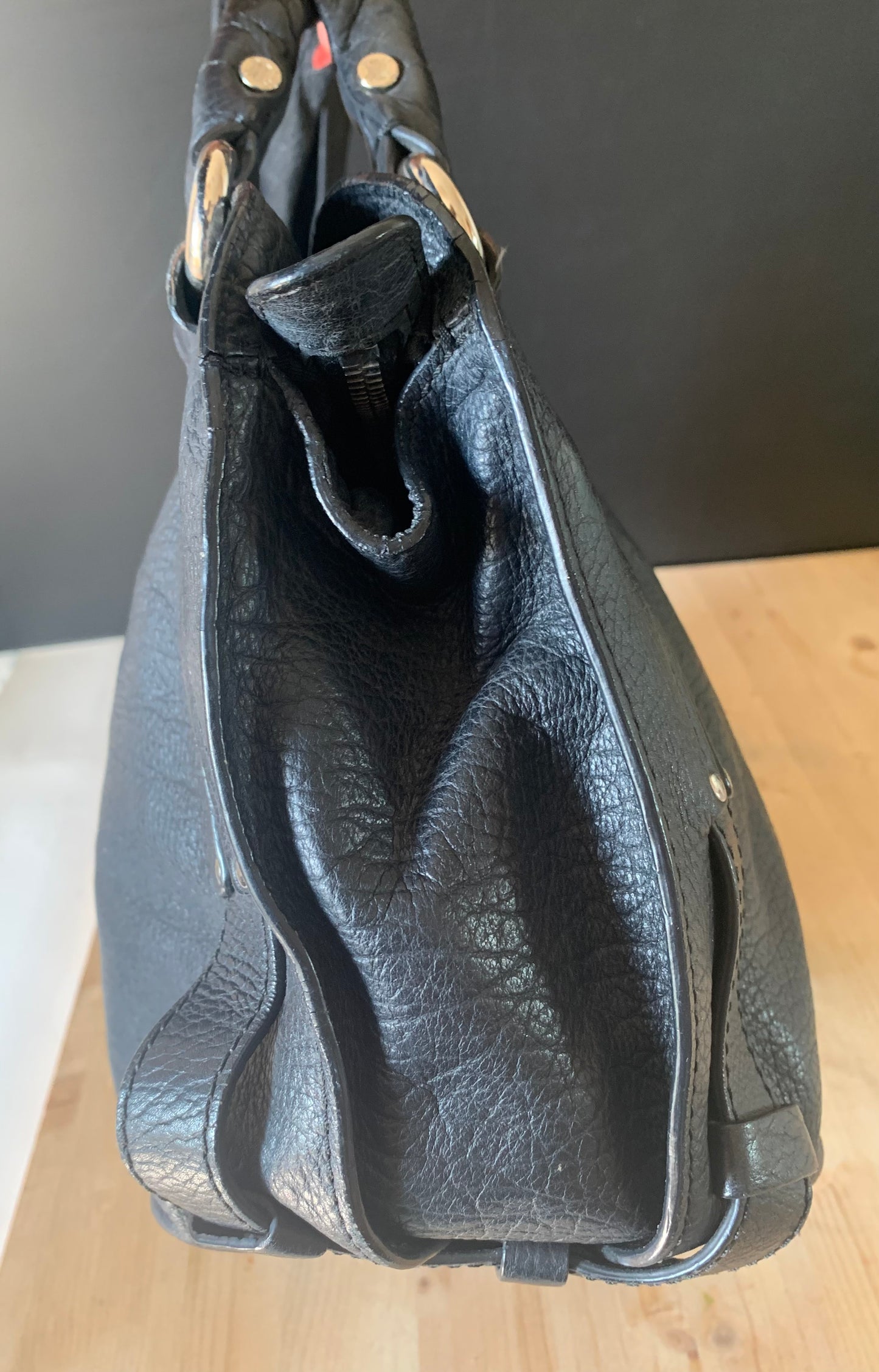 Sac bittersweet cuir noir Céline vintage