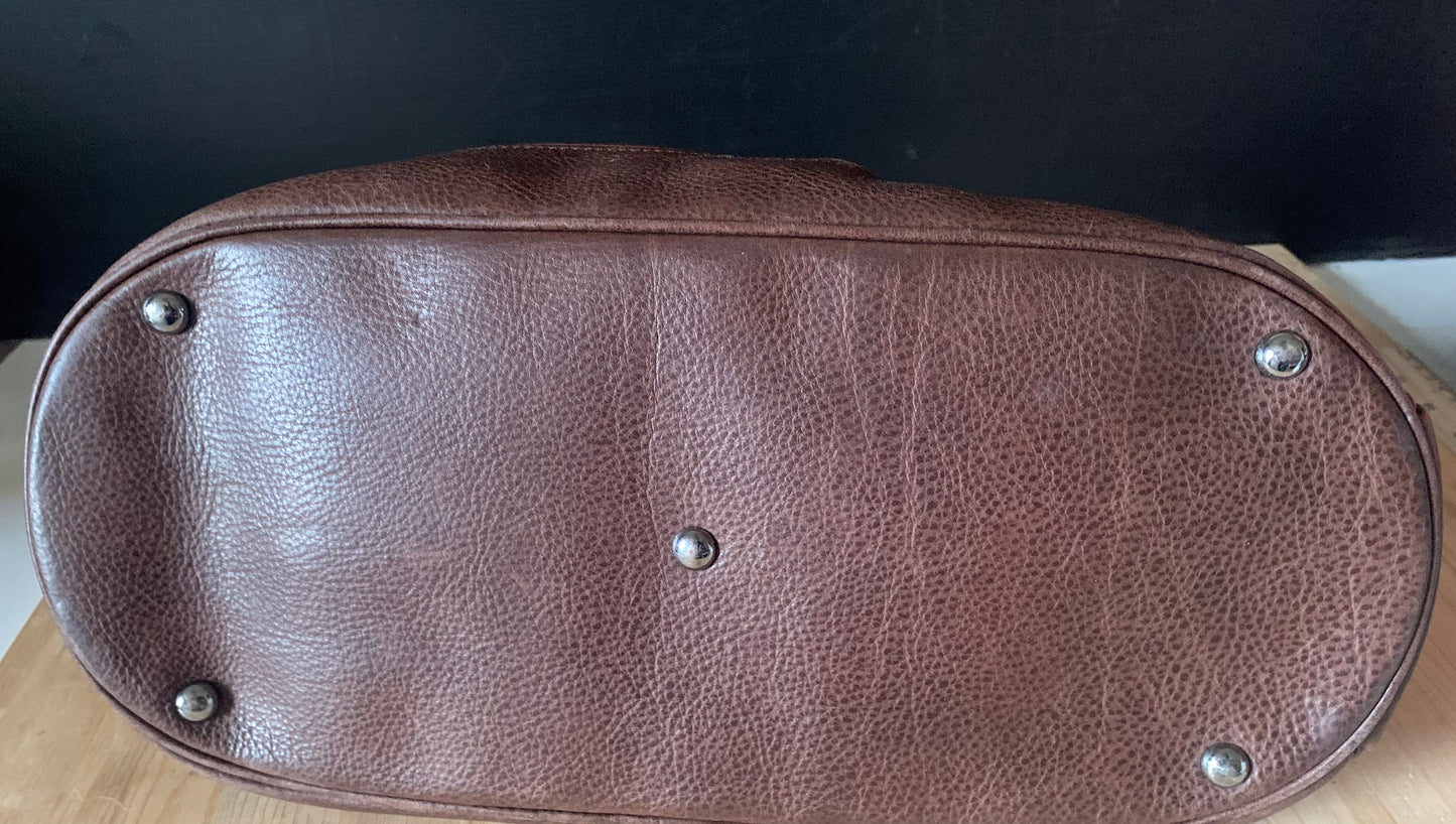Sac cuir marron Cosmos Longchamp