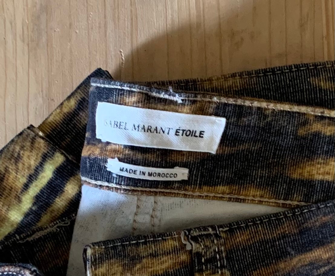 Pantalon velours imprimé Isabel Marant