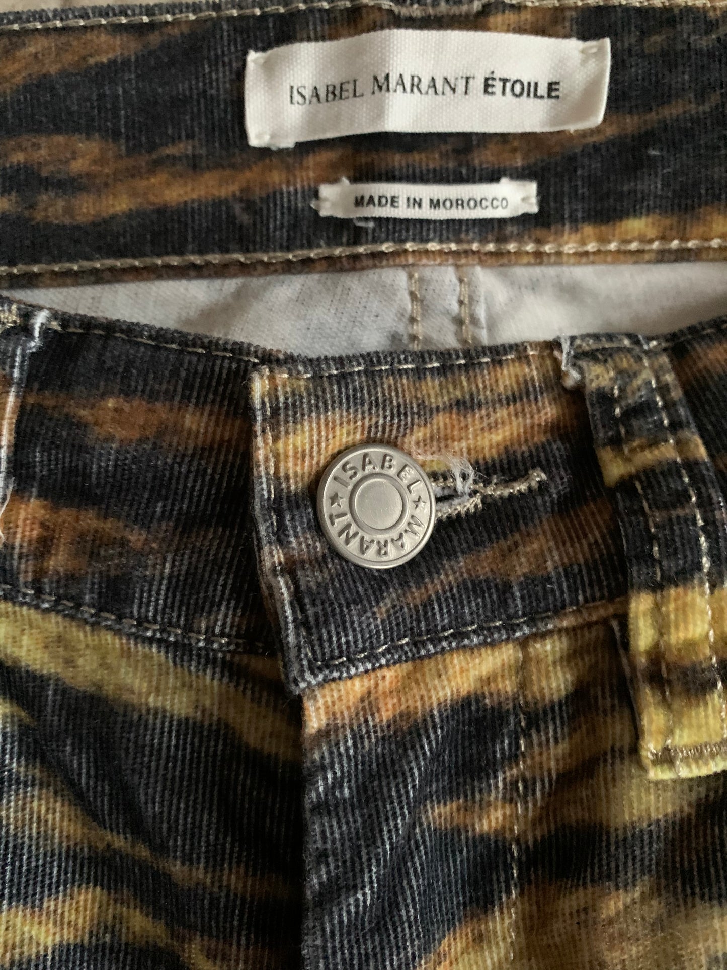 Pantalon velours imprimé Isabel Marant