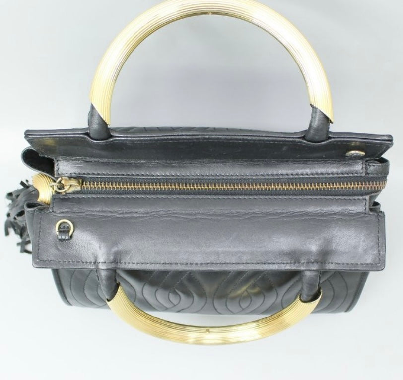 Sac cuir noir matelassé Fendi