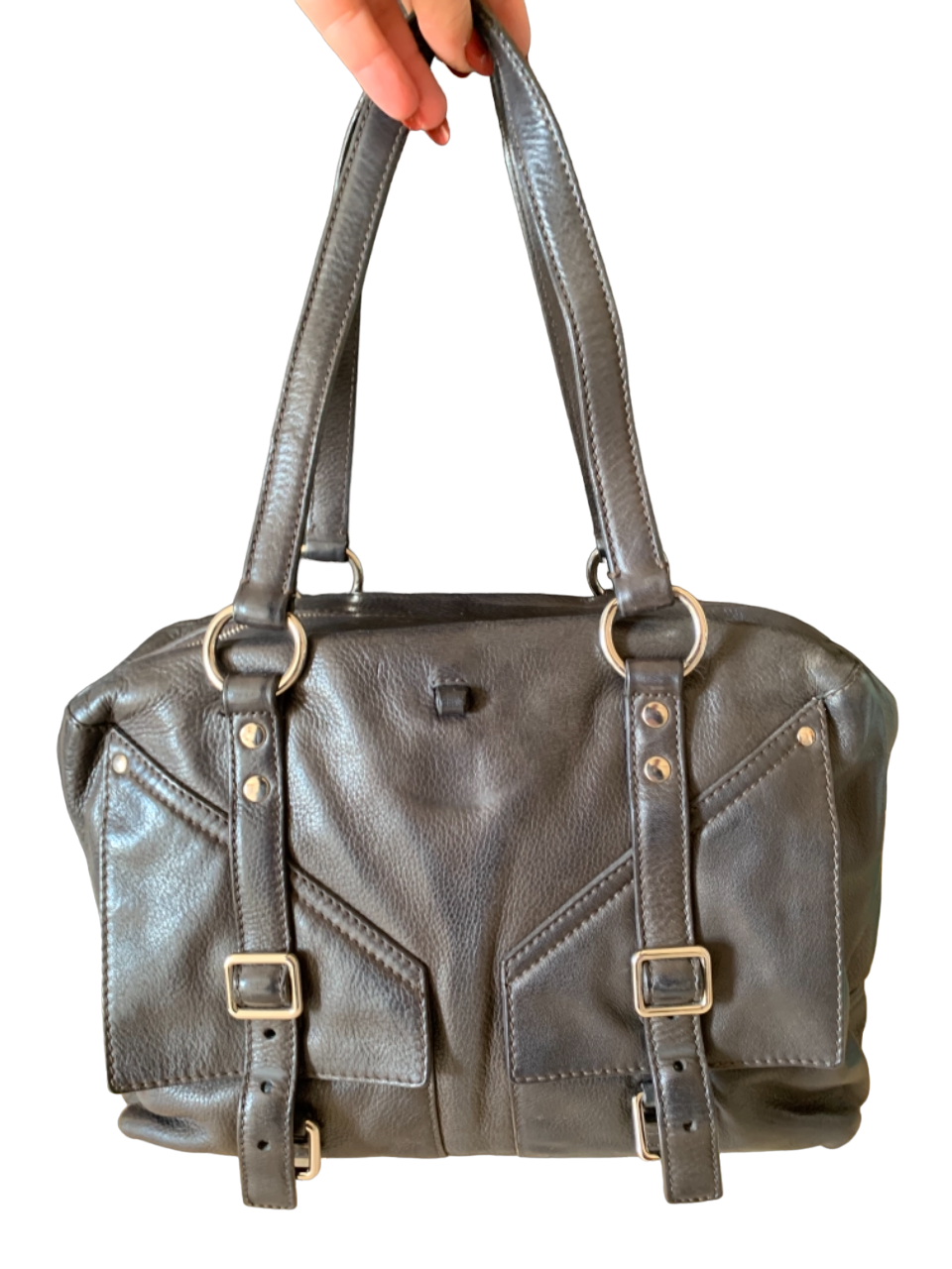 Sac Yves Saint-Laurent marron foncé