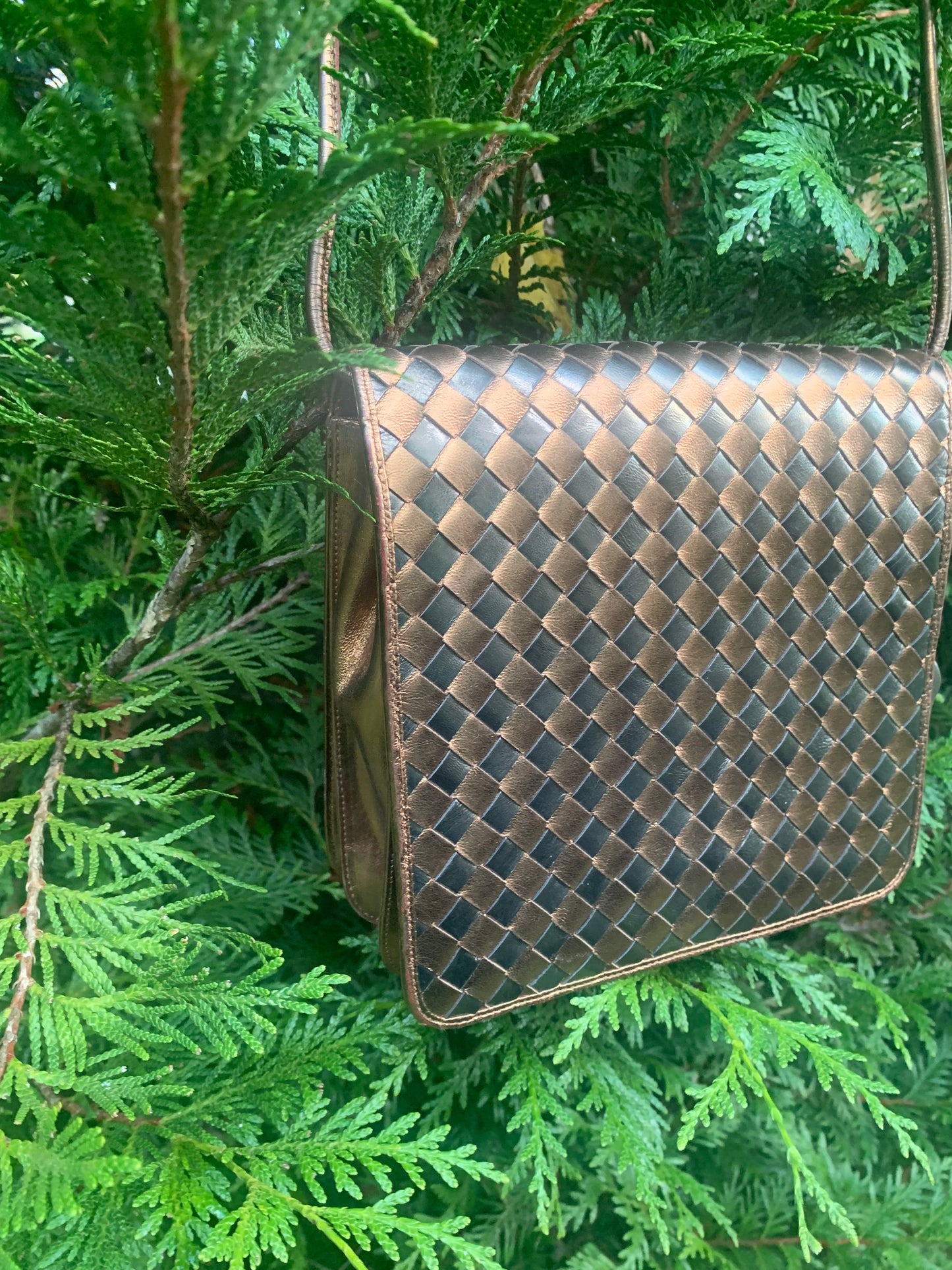 Sac cuir tressé mordoré Maud Frizon