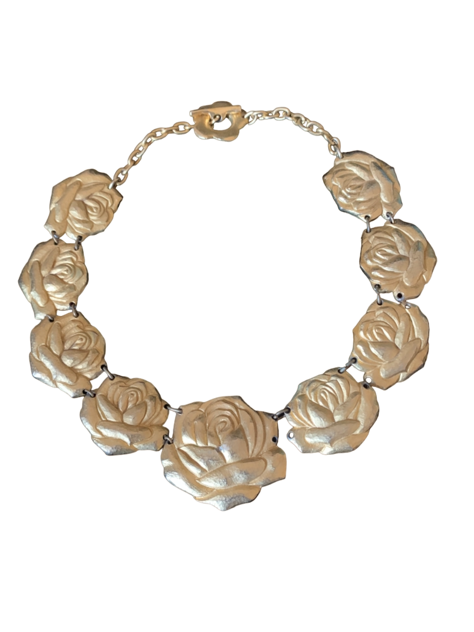 Collier doré roses Kenzo