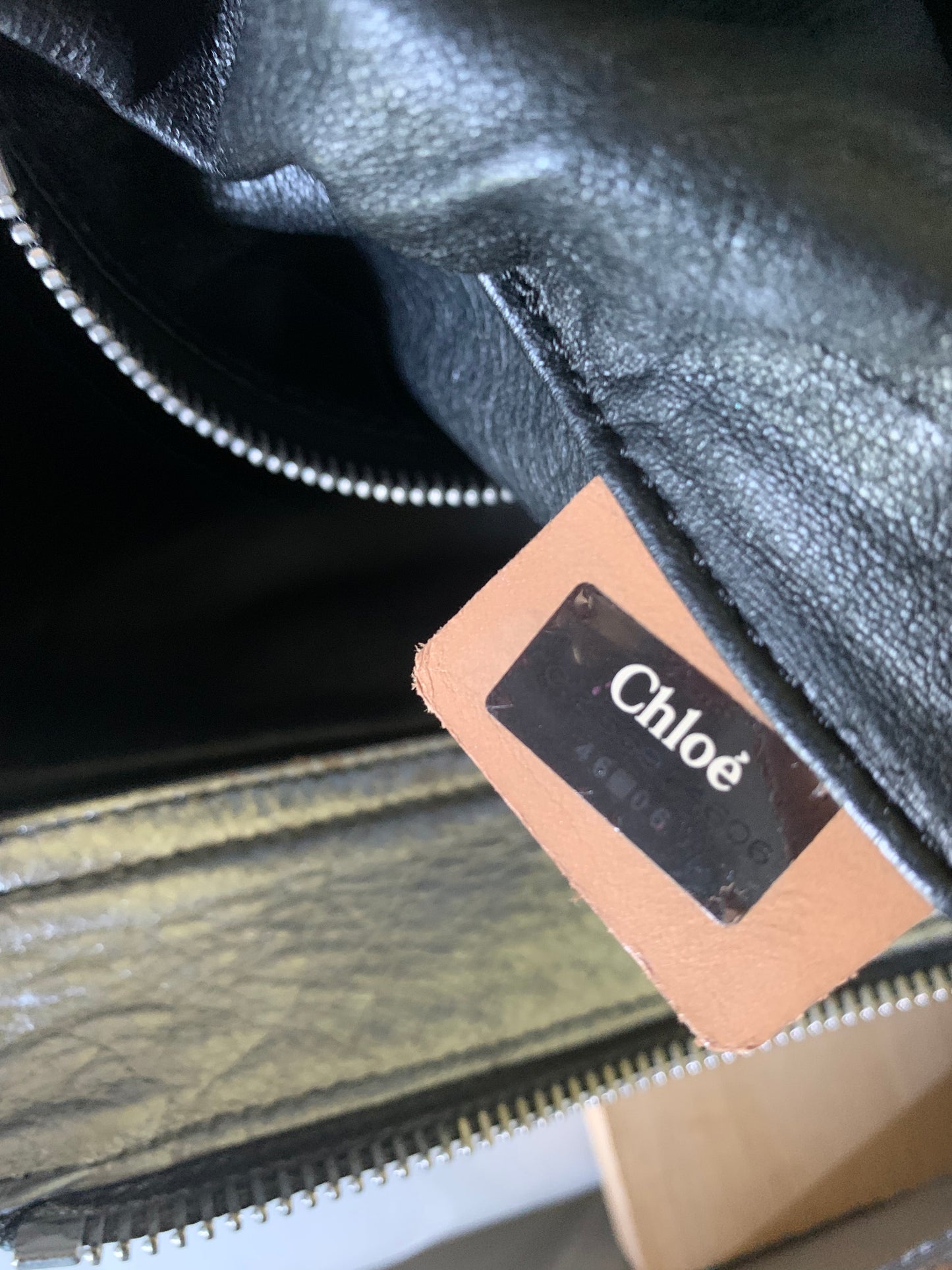 Sac Chloe Saskia cuir argent