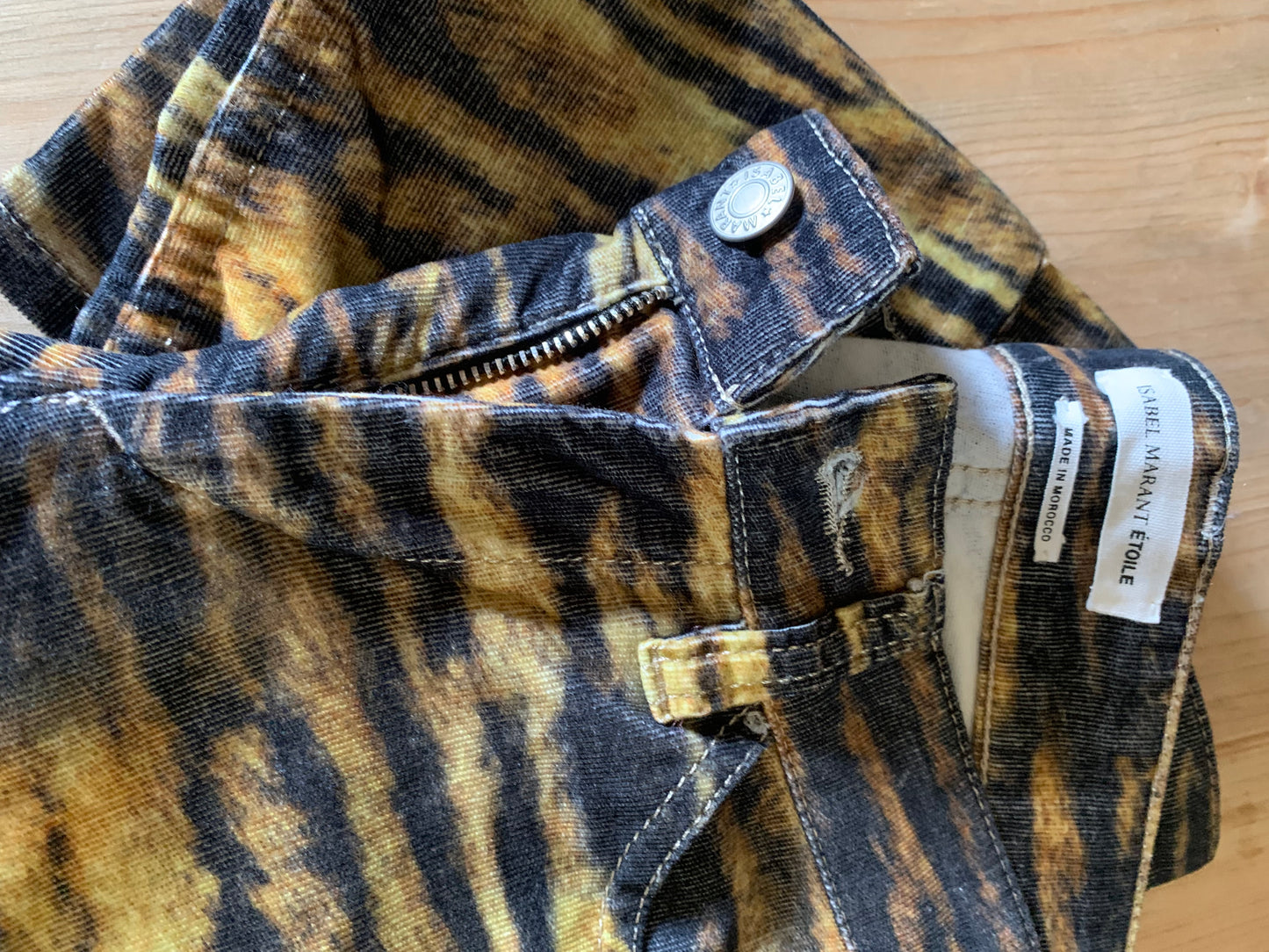 Pantalon velours imprimé Isabel Marant