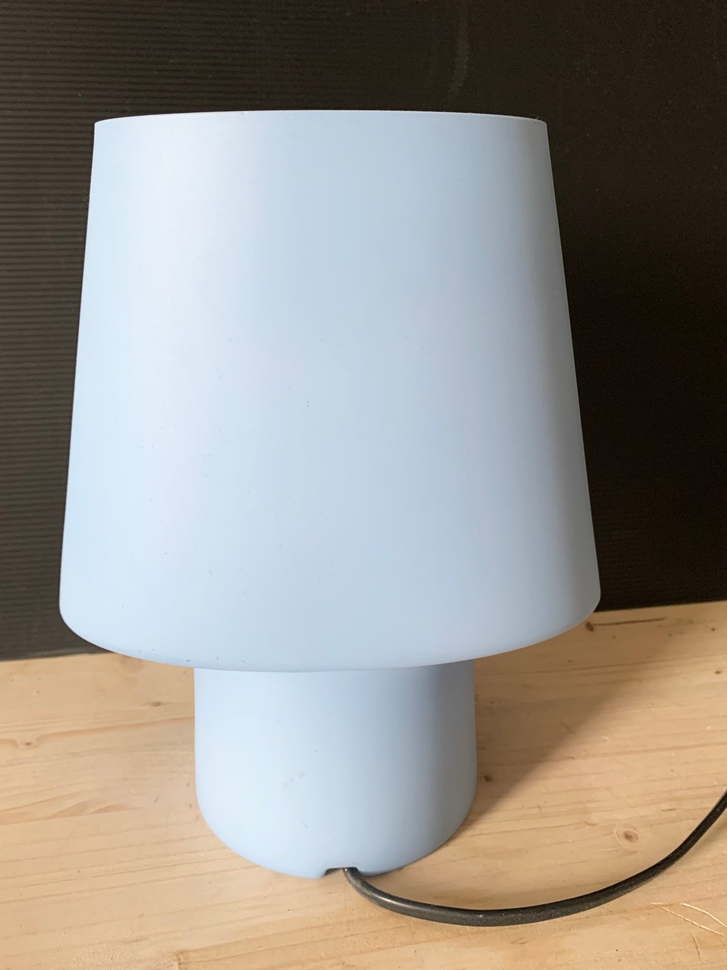 Lampe champignon bleue Habitat vintage
