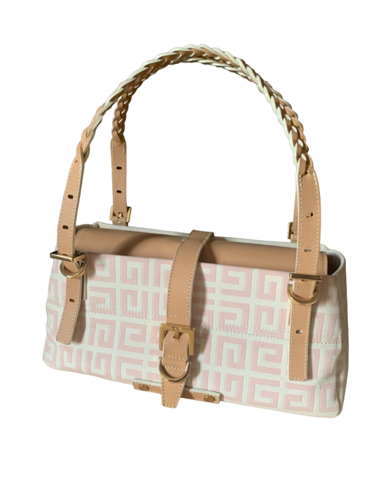 Sac Givenchy toile monogramme rose
