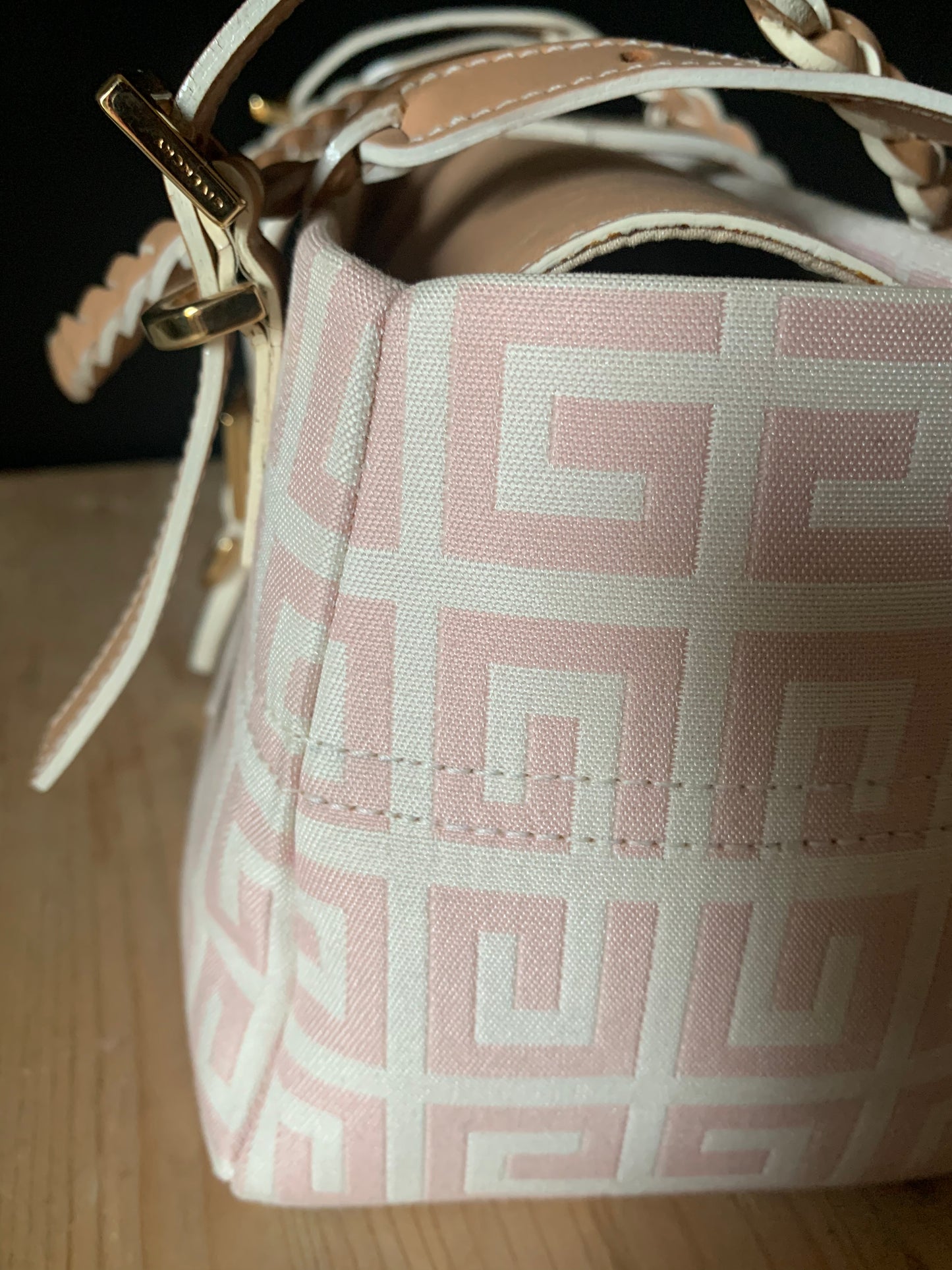 Sac Givenchy toile monogramme rose