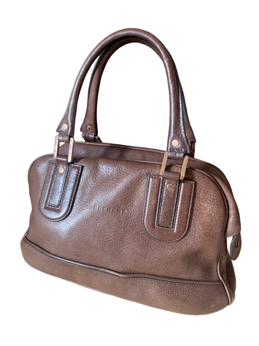 Sac cuir marron Cosmos Longchamp