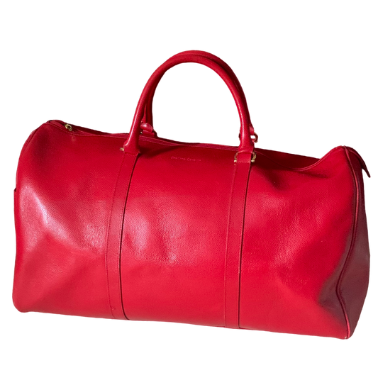 Sac cuir graine rouge sac 48h Gastine Rénette