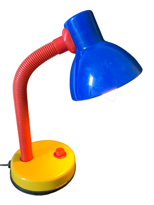 Lampe de bureau multicolore vintage