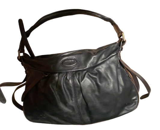 Sac cuir noir Lancel Angelina