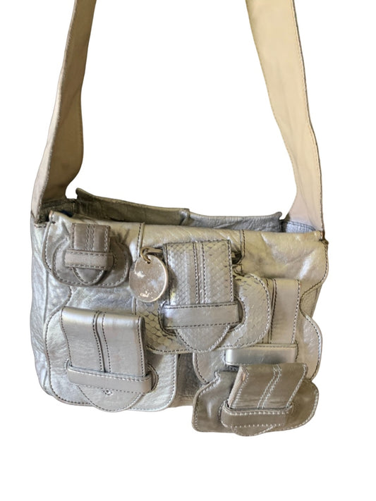 Sac Chloe Saskia cuir argent