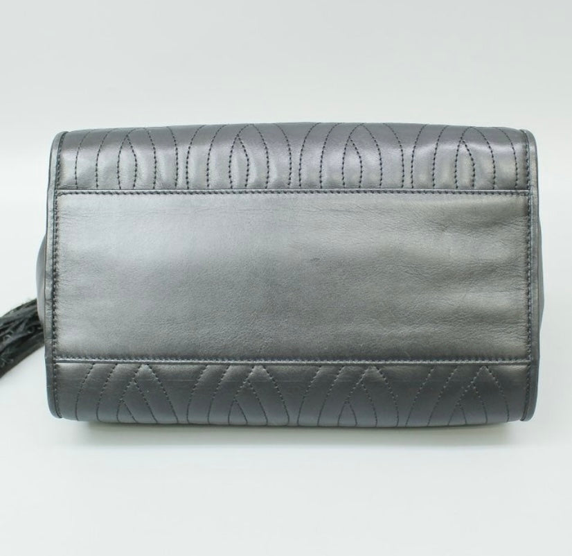Sac cuir noir matelassé Fendi