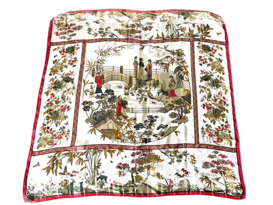 Foulard en soie Jean Patou