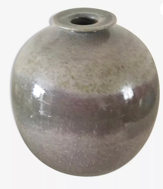 Vase boule en grès émaillé Crancot