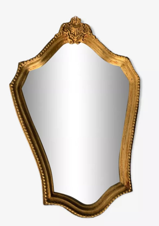 Miroir cadre doré