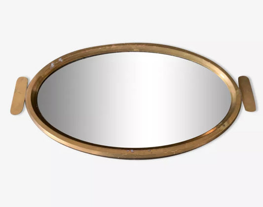 Plateau miroir en laiton
