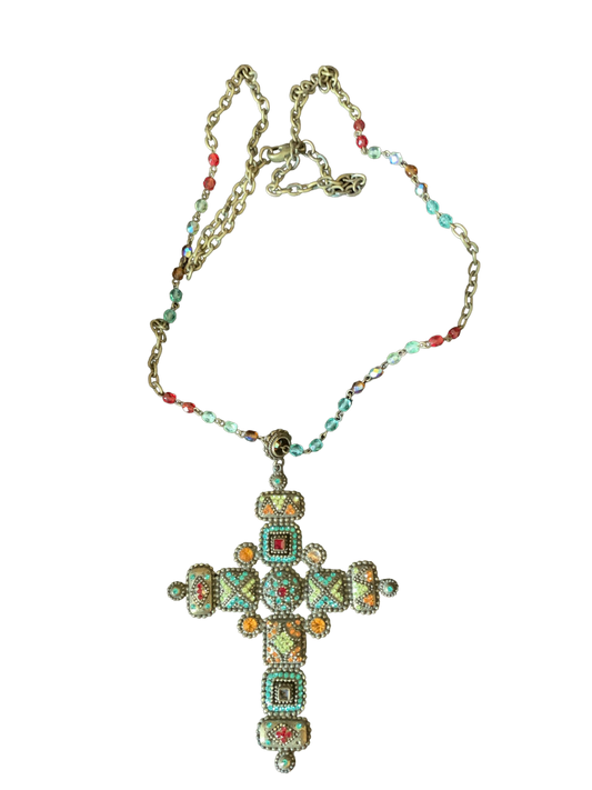 Collier croix Poggi Paris