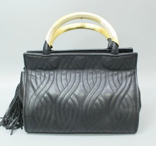 Sac cuir noir matelassé Fendi