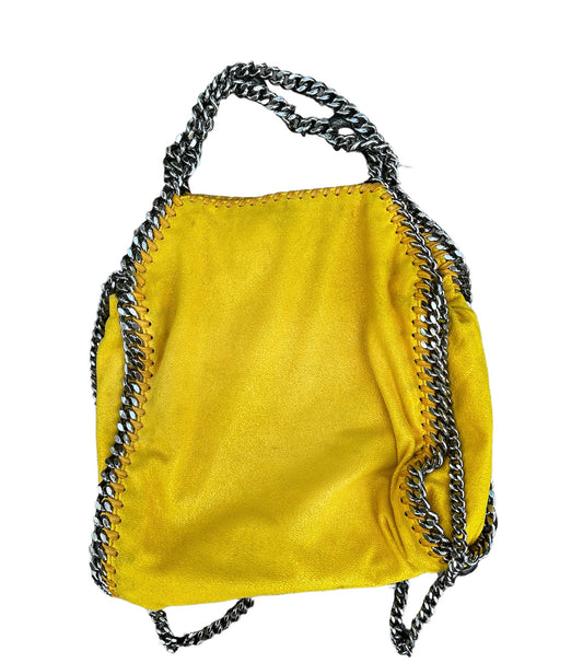 Stella McCartney Yellow small shaggy deer Falabella shoulder bag